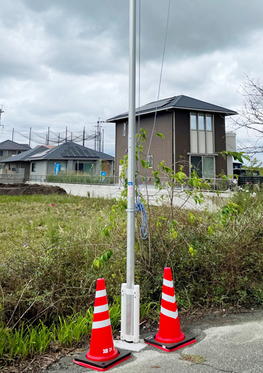 奉納ポール建て込み実績写真５